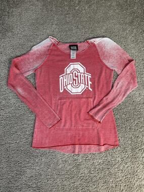 Ohio State Sweatshirt Womens S Red NCAA Football Outerstuff Team Apparel